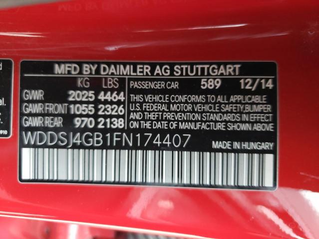 2015 MERCEDES-BENZ CLA 250 4M - WDDSJ4GB1FN174407