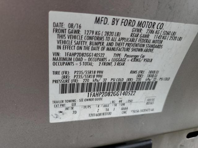 2016 FORD TAURUS SE - 1FAHP2D82GG140522