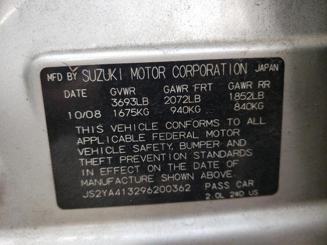 JS2YA413296200362 Suzuki SX4