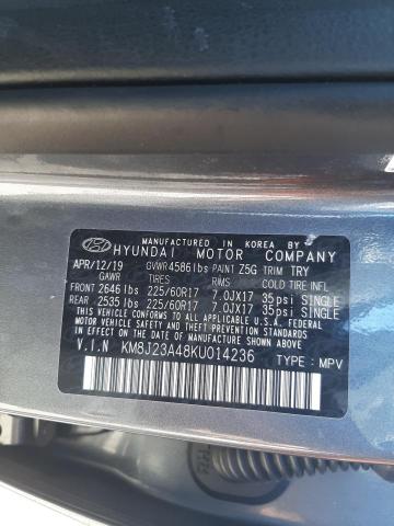 KM8J23A48KU014236 Hyundai TUCSON SE