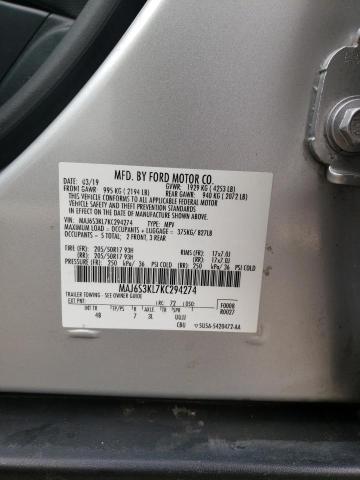 2019 FORD ECOSPORT T - MAJ6S3KL7KC294274