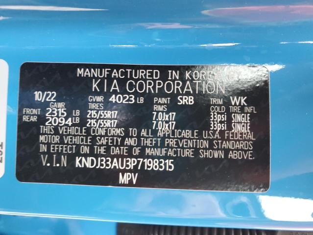 KNDJ33AU3P7198315 KIA SOUL EX