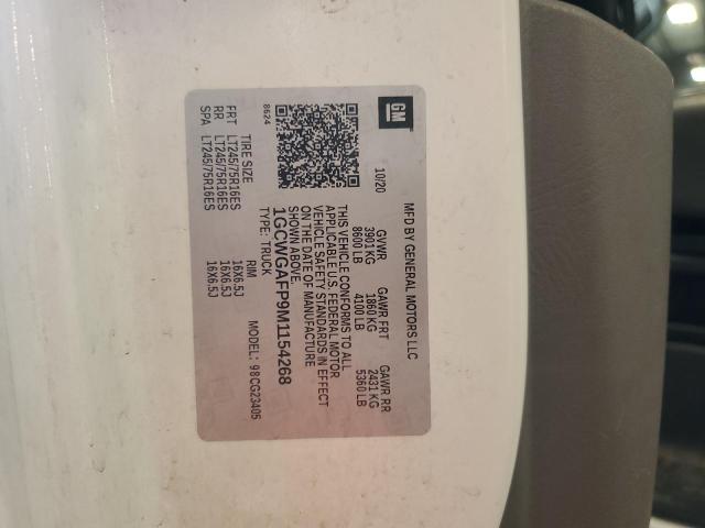 2021 CHEVROLET EXPRESS G2 - 1GCWGAFP9M1154268