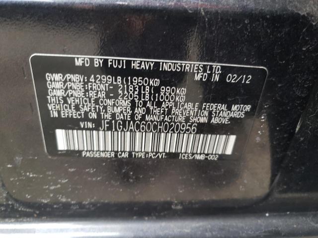 JF1GJAC60CH020956 Subaru Impreza Premium