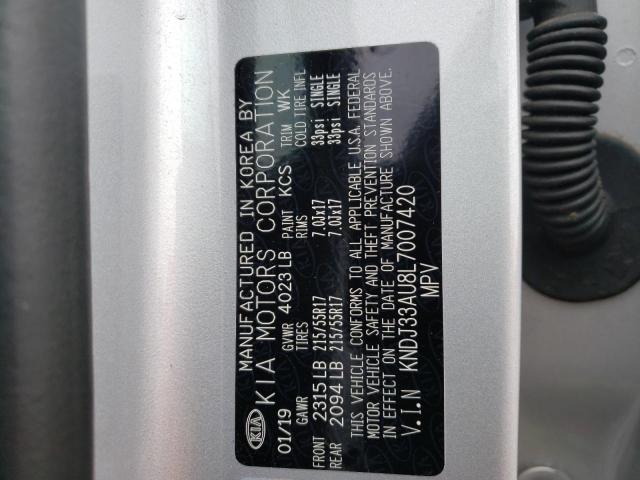 KNDJ33AU8L7007420 KIA SOUL EX