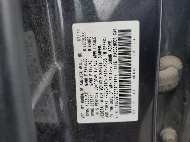 19UUB2F50FA001423 Acura TLX TECH