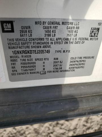 2020 CHEVROLET TRAVERSE L - 1GNKRGKD7EJ205749