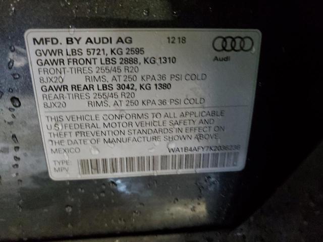 2019 AUDI SQ5 PREMIU - WA1B4AFY7K2036236