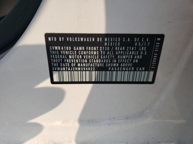 2017 VOLKSWAGEN JETTA SE - 3VWDB7AJ2HM394022