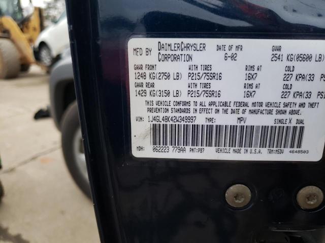 1J4GL48K42W349997 Jeep Liberty Sport