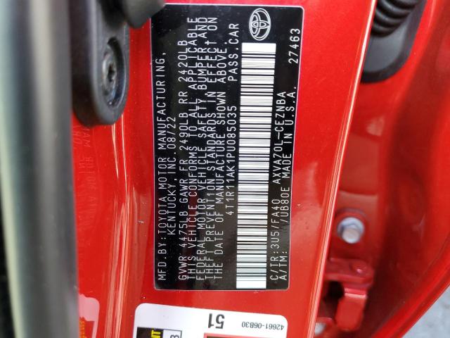 2023 TOYOTA CAMRY LE - 4T1R11AK1PU085035