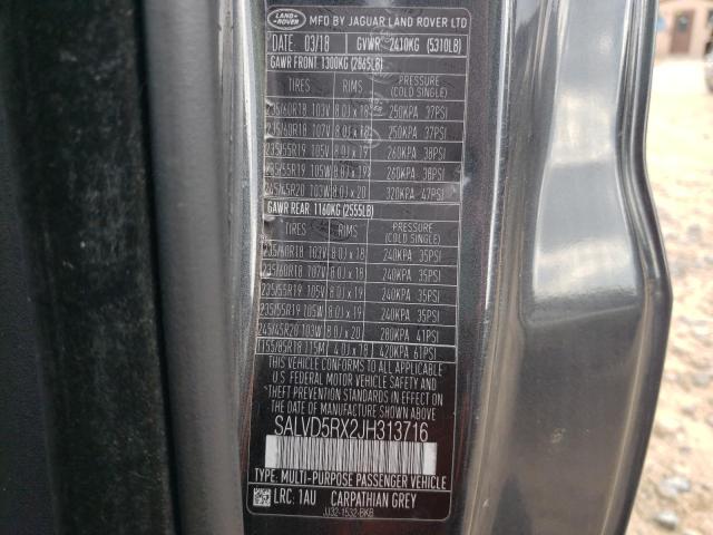 SALVD5RX2JH313716 Land Rover RANGEROVER