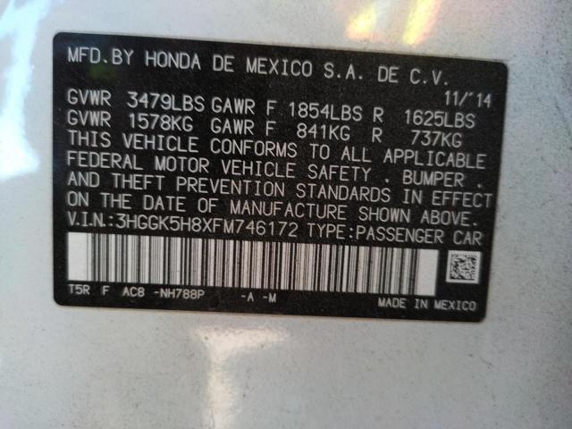 2015 HONDA FIT 3HGGK5H8XFM746172