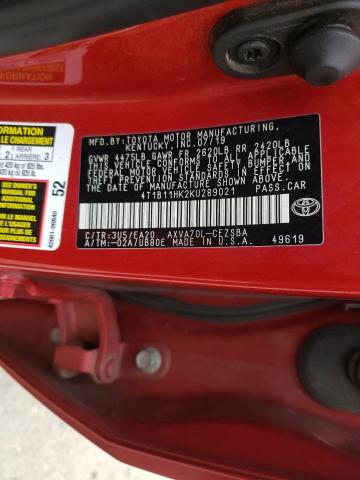 2019 TOYOTA CAMRY L - 4T1B11HK2KU289021