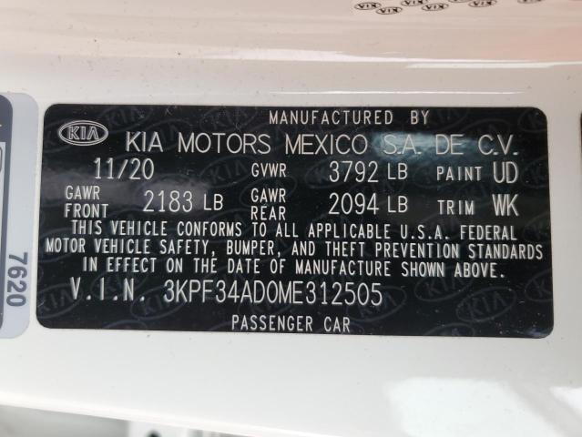 2021 KIA FORTE GT L - 3KPF34AD0ME312505