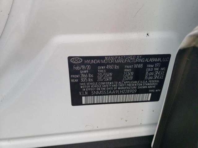 2020 HYUNDAI SANTA FE L - 5NMS53AA9LH228909