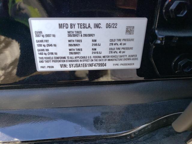 5YJSA1E61NF479904 Tesla MODEL S