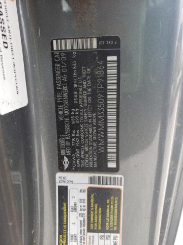 WMWMM33509TP91864 Mini Cooper S Clubman