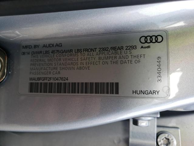 2015 AUDI S3 PREMIUM - WAUBFGFF2F1047624