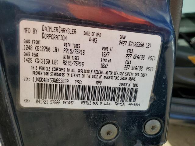 1J4GK48K53W693830 Jeep Liberty