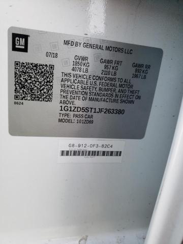 2018 CHEVROLET MALIBU L 1G1ZD5ST1JF263380