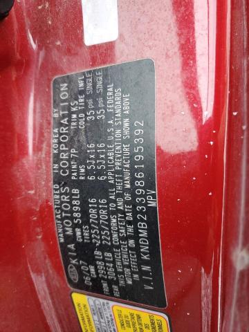 KNDMB233986195392 KIA SEDONA EX