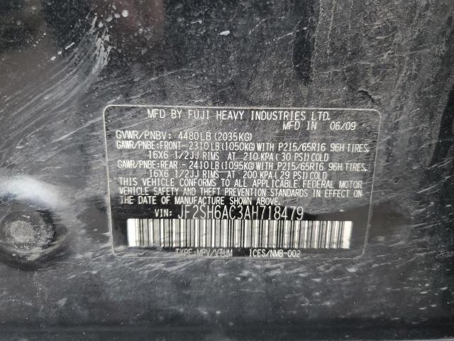 JF2SH6AC3AH718479 Subaru Forester 2.5x