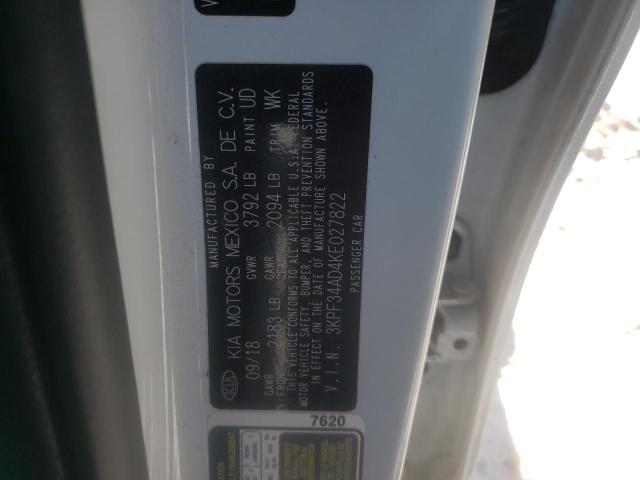 3KPF34AD4KE027822 KIA Forte Gt Line