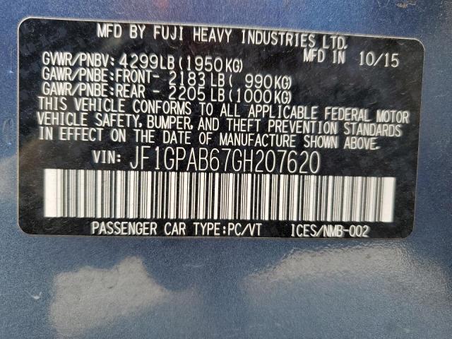 JF1GPAB67GH207620 Subaru Impreza Premium