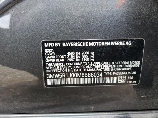 2021 BMW 330I - 3MW5R1J00M8B86034