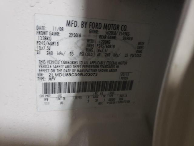 2LMDU88C09BJ02073 Lincoln MKX