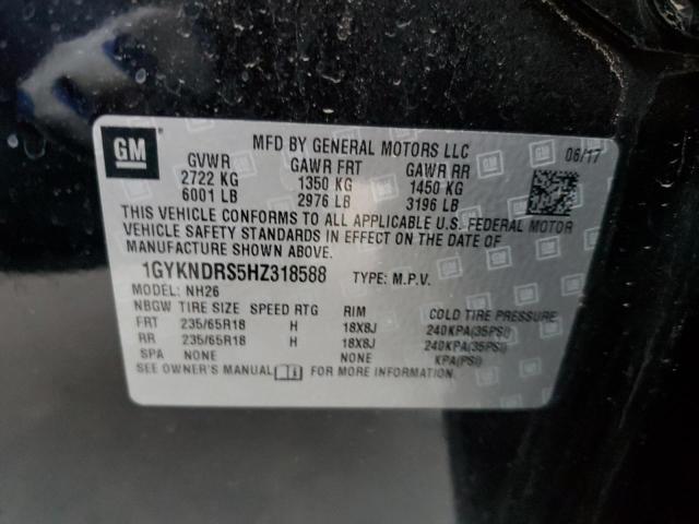 2017 CADILLAC XT5 LUXURY - 1GYKNDRS5HZ318588