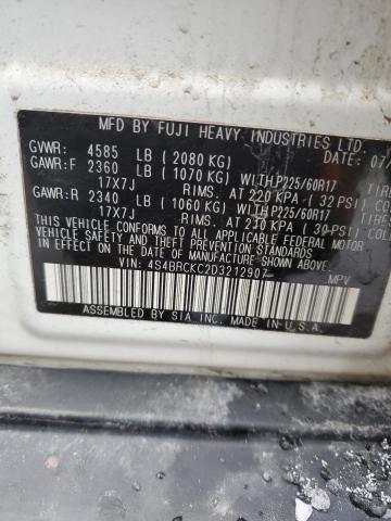 4S4BRCKC2D3212907 Subaru Outback 2.5i Limited