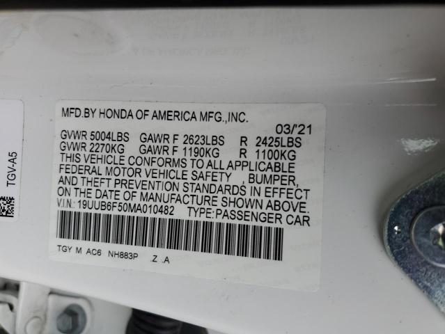 2021 ACURA TLX TECH A - 19UUB6F50MA010482