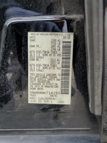 1N6AD0ER0KN714293 Nissan FRONTIER S