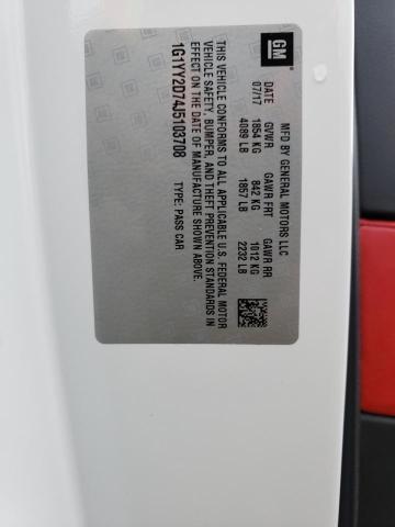 2018 CHEVROLET CORVETTE G - 1G1YY2D74J5103708