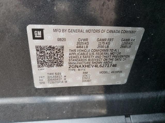 2020 CHEVROLET EQUINOX LS 2GNAXHEV4L6271746