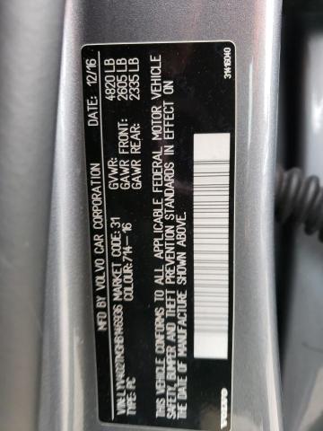 2017 VOLVO S60 PLATIN - LYV402TM3HB146936