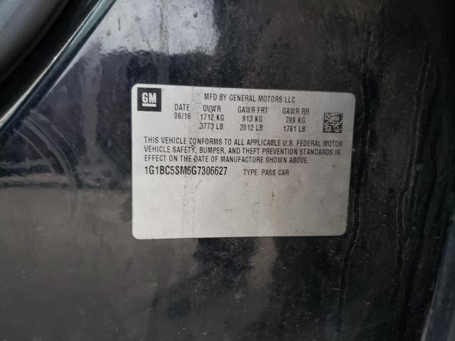 2016 CHEVROLET CRUZE LS 1G1BC5SM6G7306627