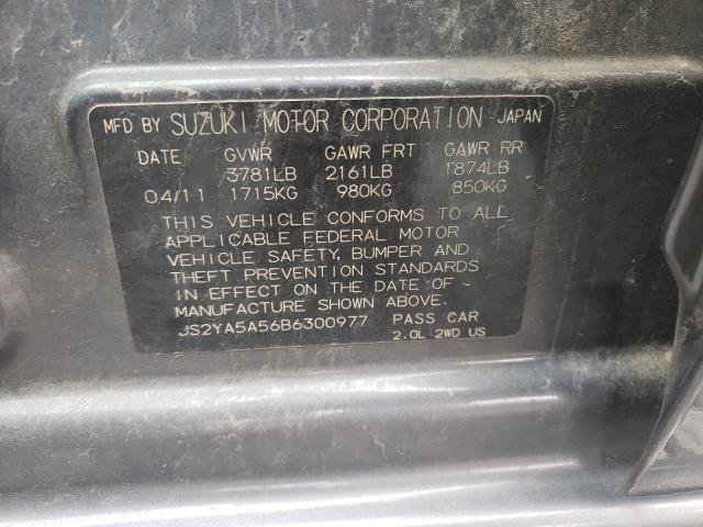 JS2YA5A56B6300977 Suzuki SX4