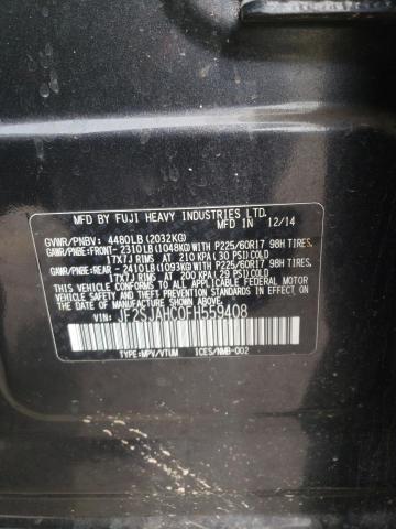 2015 SUBARU FORESTER 2 - JF2SJAHC0FH559408