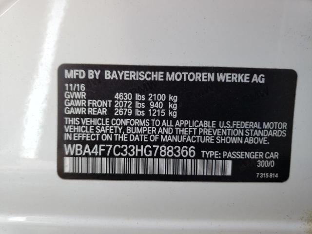 WBA4F7C33HG788366 BMW 430i Gran Coupe