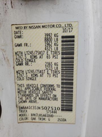 1N6AA1C35JN507510 Nissan TITAN XD S