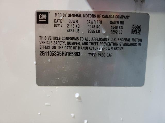 2017 CHEVROLET IMPALA LT - 2G1105SA5H9165883