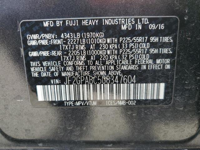 JF2GPABC5G8347604 Subaru Crosstrek Premium