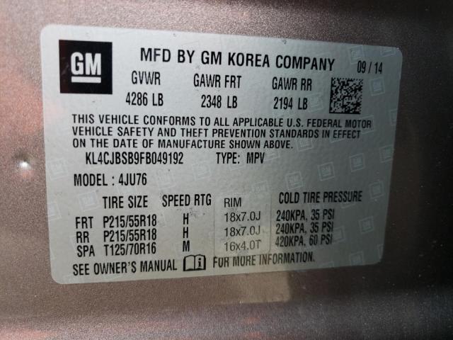 2015 BUICK ENCORE CON - KL4CJBSB9FB049192