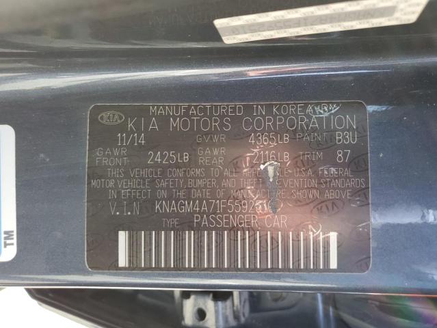 KNAGM4A71F5592510 KIA Optima Lx