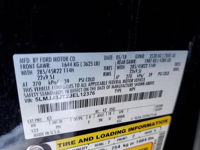 5LMJJ3JT2JEL12376 Lincoln Navigator L Select