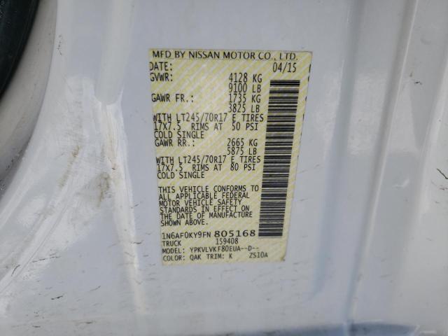 2015 NISSAN NV 2500 - 1N6AF0KY9FN805168