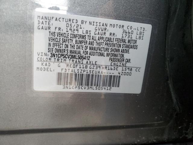 2021 NISSAN KICKS SV - 3N1CP5CV3ML505412